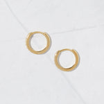Gold huggie hoop earrings