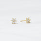 Diamond Flower Studs