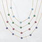 Sapphire Flower Necklace