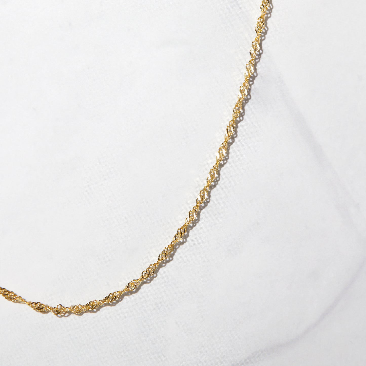 Thin Twisted Chain Necklace