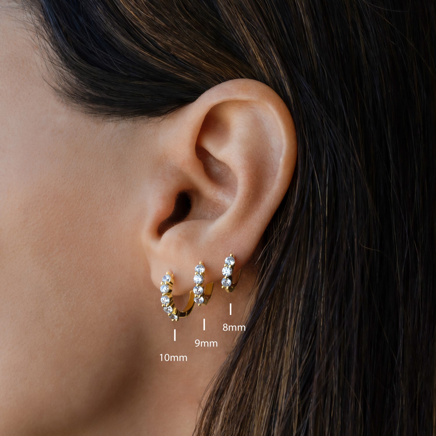 Stacy Hoop Earrings (Multiple Sizes Available)