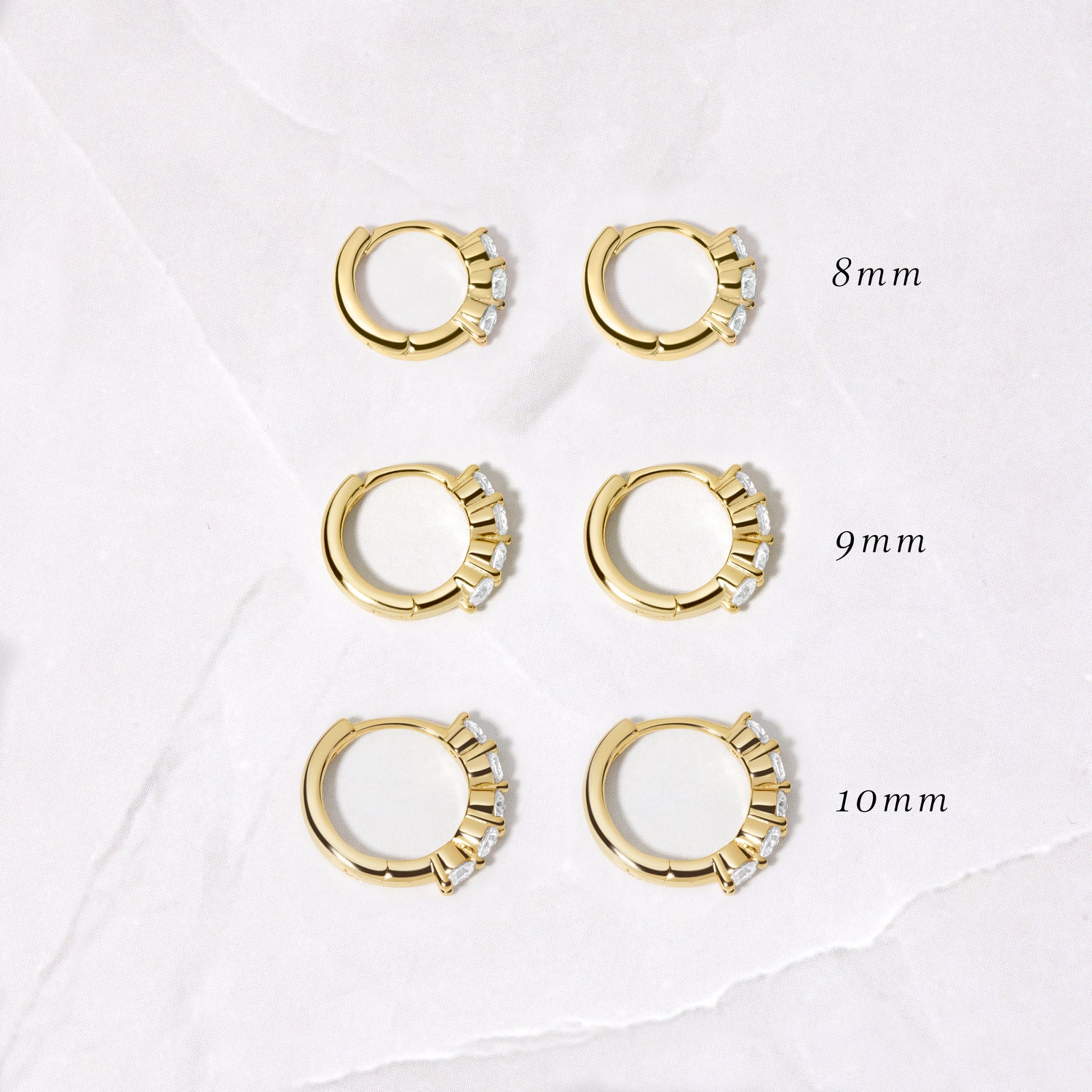 Stacy Hoop Earrings (Multiple Sizes Available)