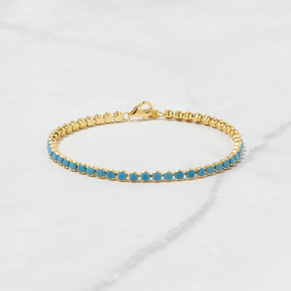 3mm Turquoise Tennis Bracelet