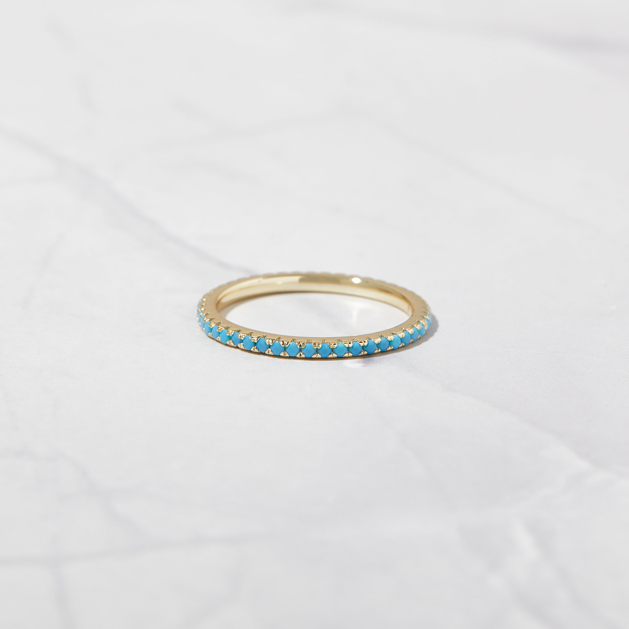 Turquoise on sale eternity band