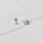 Tiny Turquoise Stud Earrings