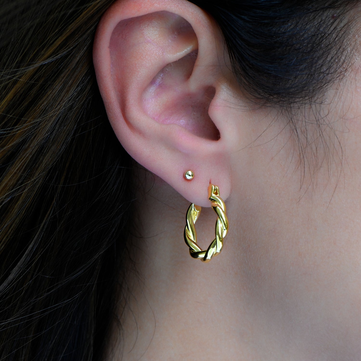 20mm Spiral Hoop Earrings