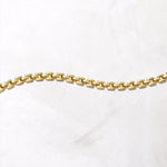 Gold chain square link bracelet